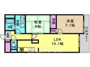 パインフィールド吉祥院【3階】の間取り