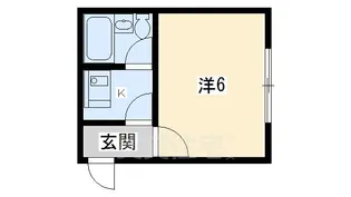 ジュネス祇園【2階】の間取り