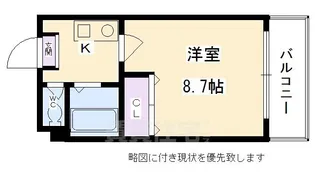 リバーサイド四条縄手【4階】の間取り