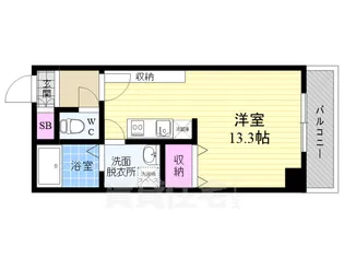 サルタル大和大路【1階】の間取り