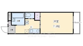 リバーパレス白川【3階】の間取り