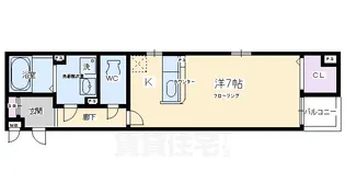アベニューサイド五条【3階】の間取り