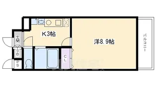 烏丸五条 悠【5階】の間取り