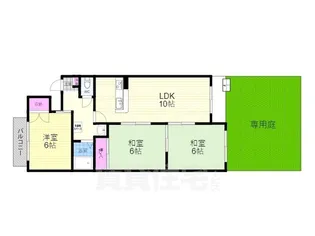 香珠マンション【1階】の間取り