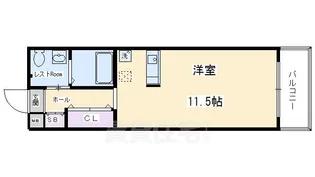 珠光ビル四条大宮2【1階】の間取り