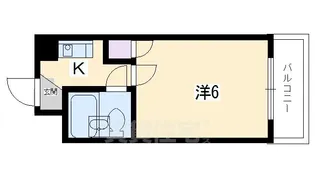 アクティ今出川【5階】の間取り