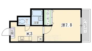ハピネス神宮道【3階】の間取り