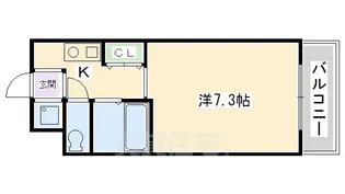 パンセ堀川【8階】の間取り