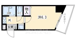 プレサンス京都駅前【11階】の間取り