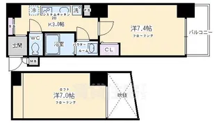 グリシーヌ京都西院【5階】の間取り