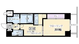 Grand E’terna京都(グランエターナ)【8階】の間取り
