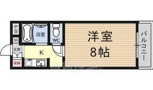 サンフェスタ東福寺 A棟【2階】の間取り