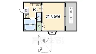 レイクヴィラ北山【2階】の間取り