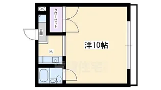 コクーン三条大宮【2階】の間取り