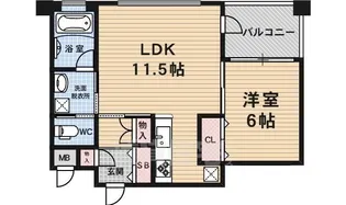 リーガル京都烏丸通り【9階】の間取り