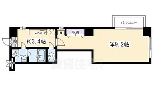ビレイユ真英烏丸五条【2階】の間取り