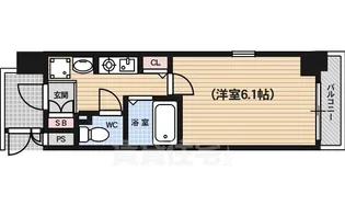 エステムコート京都烏丸2【4階】の間取り