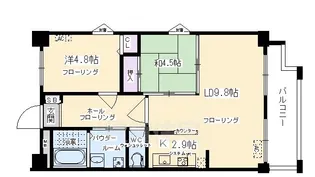 パインフィールド七条【2階】の間取り