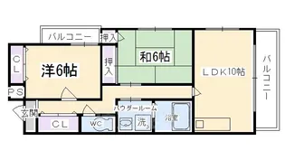 フローラみずほ【3階】の間取り