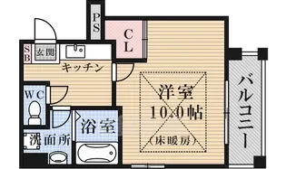 京都府京都市下京区観喜寺町【マンション】の間取り