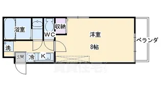 フラッティ大和【3階】の間取り