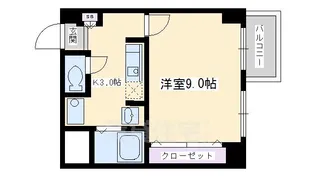 1Kの間取り画像