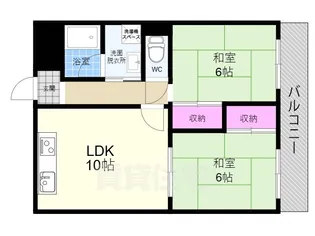 西京極グリーンハイツ【5階】の間取り