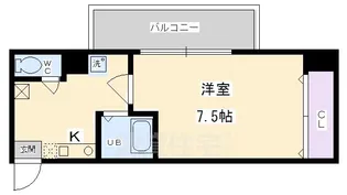 SUN VISTA四条(サンビスタ)【7階】の間取り