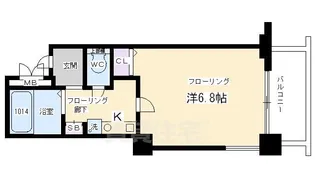 プレサンス京都二条城前【2階】の間取り