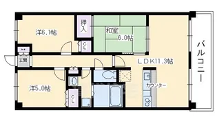 プリマベーラ北山【4階】の間取り