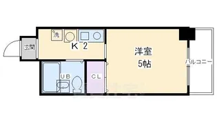 Gloire烏丸五条(旧:Eau de Vie烏丸五条)【8階】の間取り