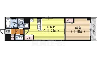 ベラジオ四条烏丸3【10階】の間取り