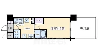 ラナップスクエア京都鴨川【1階】の間取り