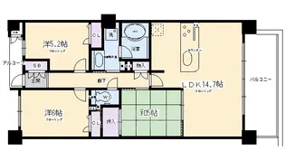 ユニーブル京都紫野【4階】の間取り