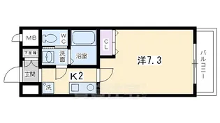 KDXレジデンス西大路(ケーディーエックス)【4階】の間取り