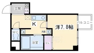 Belle・Forme平安(ベルフォーム)【7階】の間取り