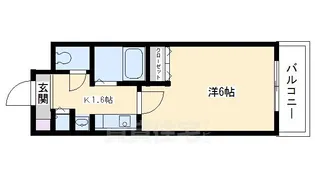 プレサンス京大東【2階】の間取り