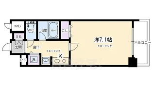 ベラジオ五条烏丸【6階】の間取り
