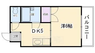 ルシェール西院【3階】の間取り