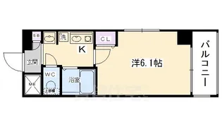 エステムプラザ京都五条大橋【3階】の間取り