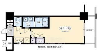エスリード烏丸五条駅前【12階】の間取り