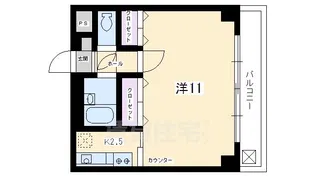 ファーストコート東山三条【2階】の間取り