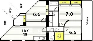シュワルベ【8階】の間取り