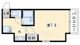 CITY SPIRE烏丸御池【8階】の間取り