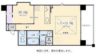 IL ROSSO堀川六角(イルロッソ)【12階】の間取り
