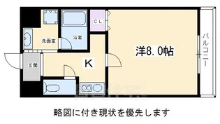 アメージングエステート北野乃社(キタノノヤシロ)【4階】の間取り