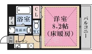 ミレニアム公和3【10階】の間取り