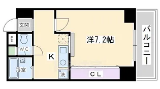 ラ・ビーム河原町【4階】の間取り