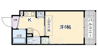 エステムコート京都河原町プレジール【2階】の間取り