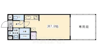 ベラジオ四条大宮2【1階】の間取り